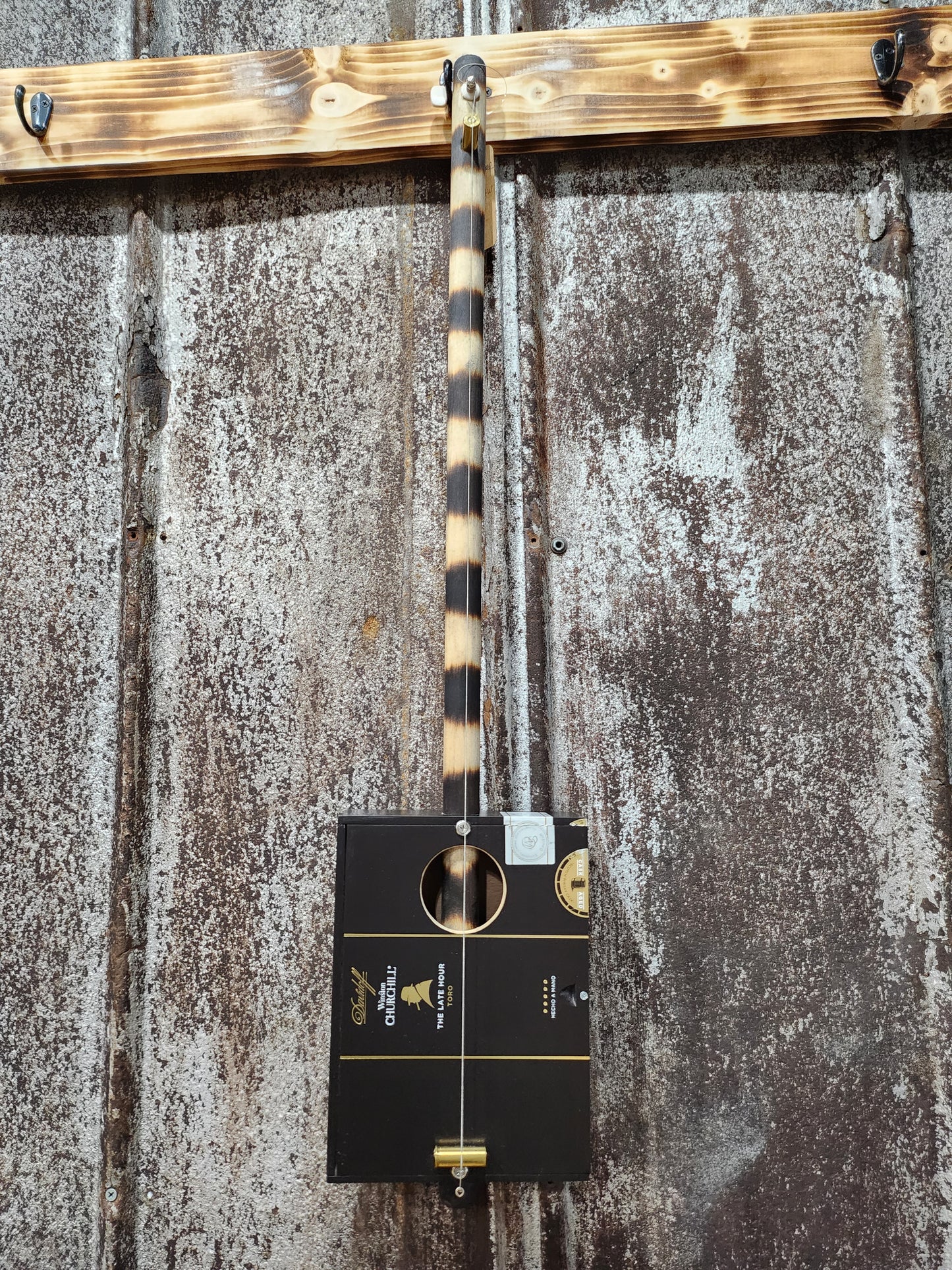 "Mountain Aire" Regular Cigar Box Bullet Banjo