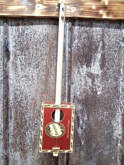 "Cornerstone" Mini Cigar Box Bullet Banjo