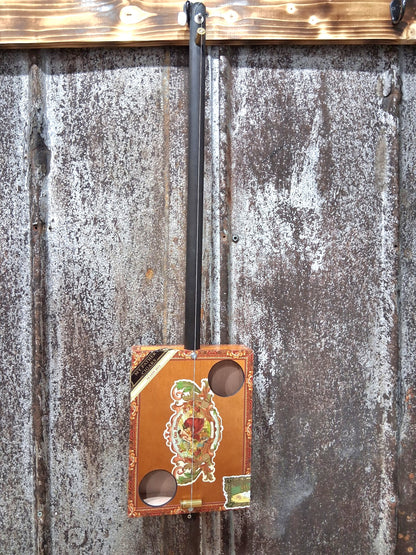 "Lush Lands" Premium Cigar Box Bullet Banjo