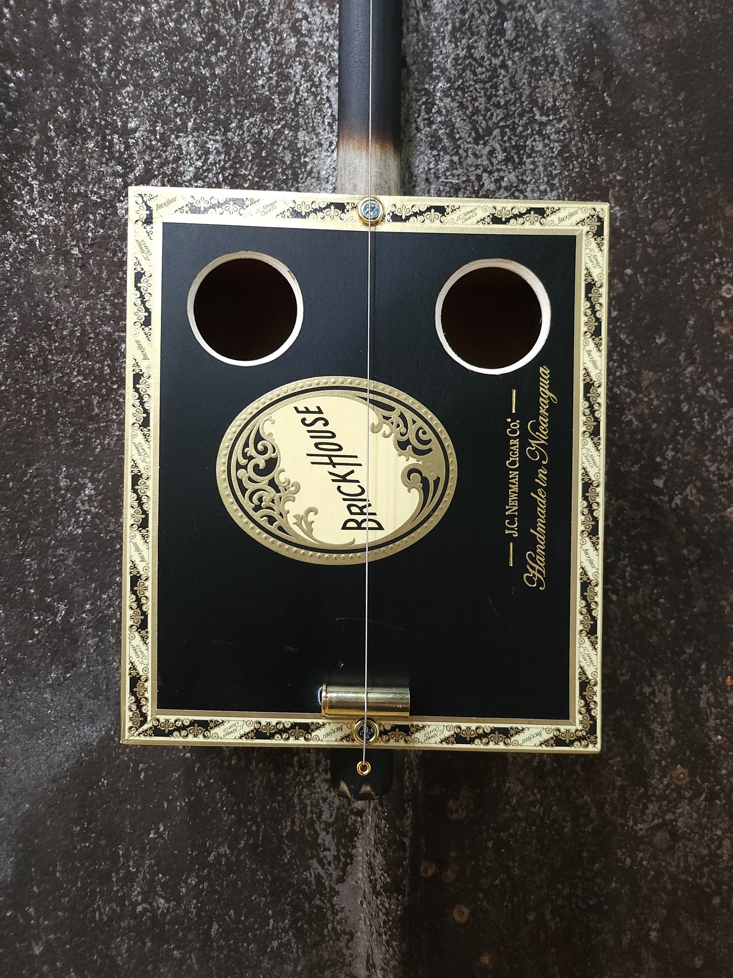 "Black Parade" Premium Cigar Box Bullet Banjo