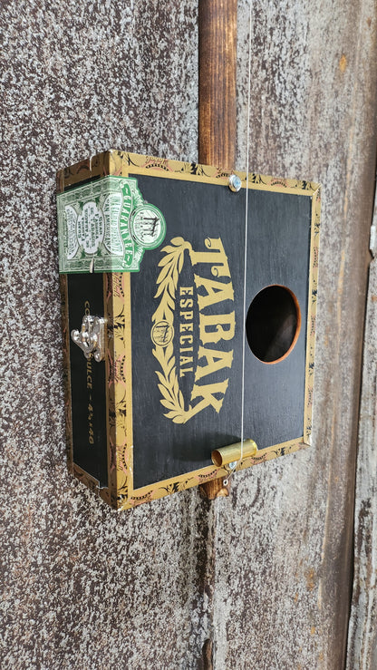"Slight Transition" Premier Acoustic Cigar Box Bullet Banjo
