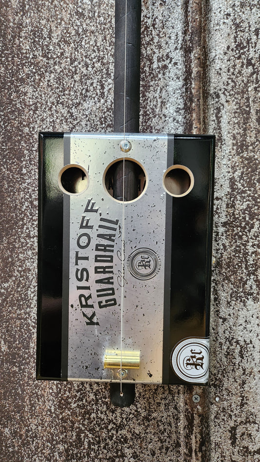 "Leopard Seal" Premier Acoustic Cigar Box Bullet Banjo