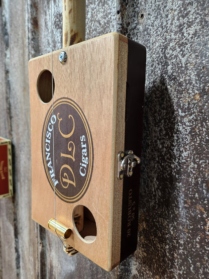 "Leafy Greens" Mini Cigar Box Bullet Banjo