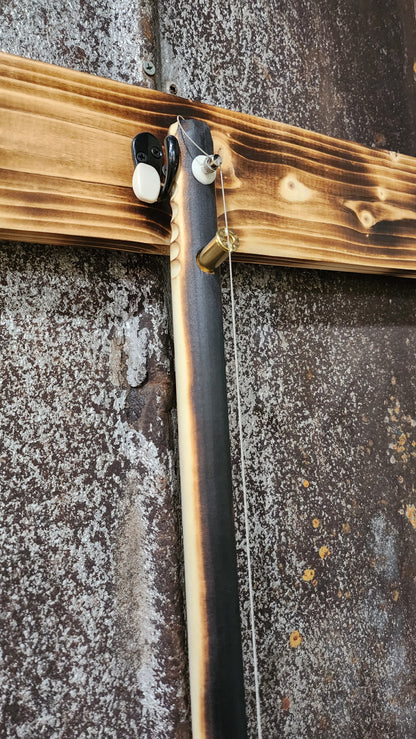 "Red Rocker" Regular Cigar Box Bullet Banjo