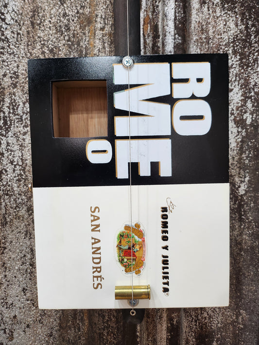 "Romey-O" Premium Cigar Box Bullet Banjo