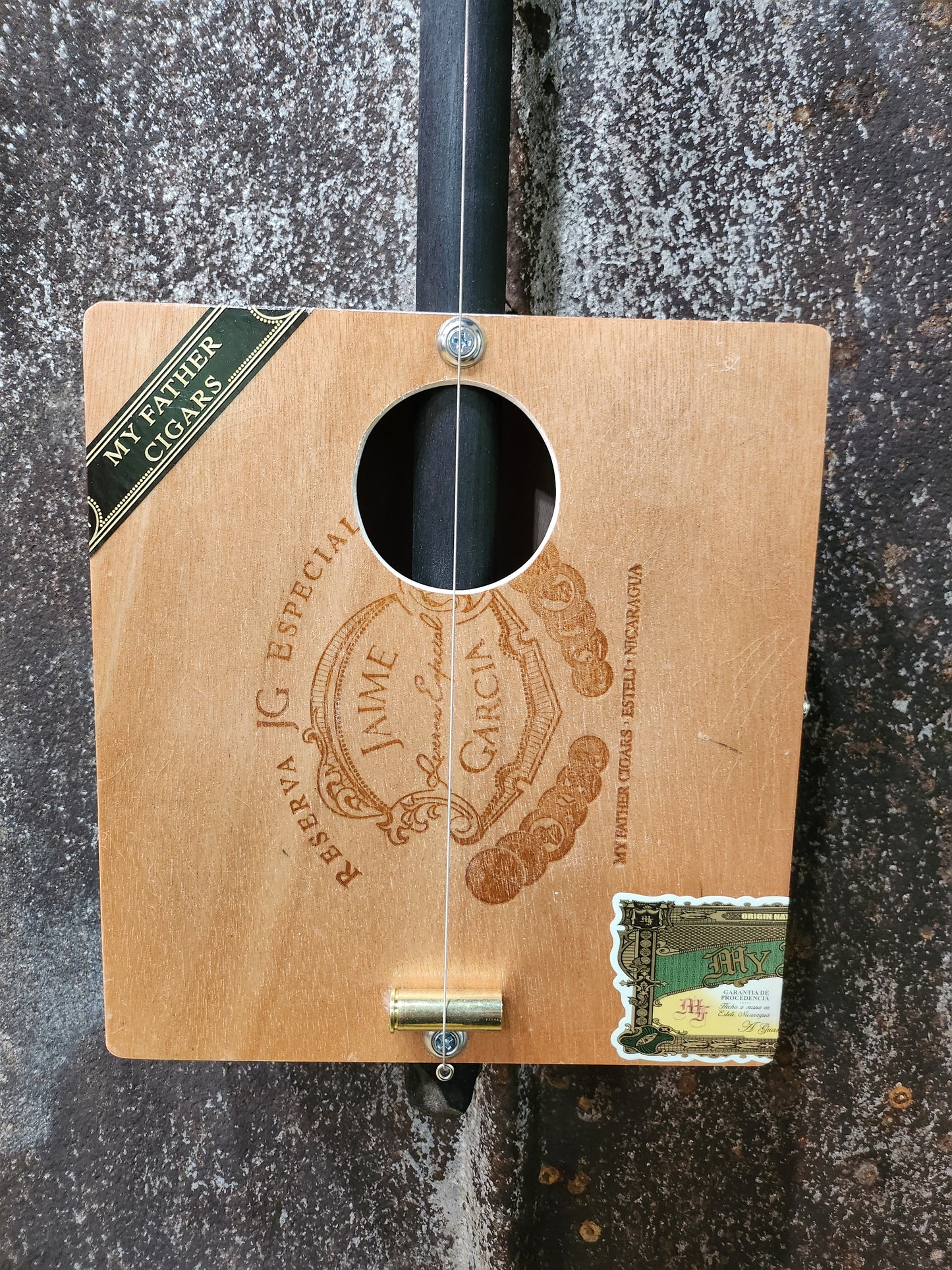 "Sweet Peace" Regular Cigar Box Bullet Banjo
