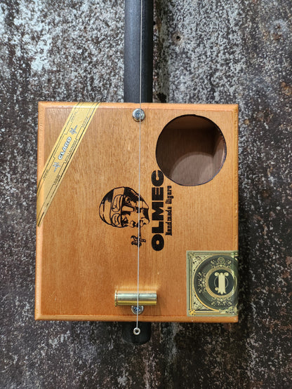 "Lil Slice" Mini Cigar Box Bullet Banjo