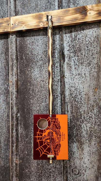 "Calavera" Premier Acoustic Cigar Box Bullet Banjo