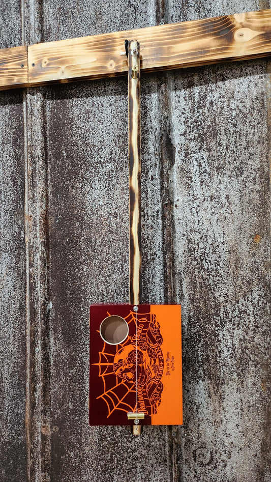 "Calavera" Premier Acoustic Cigar Box Bullet Banjo