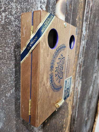 "Blue Grass" Premium Cigar Box Bullet Banjo