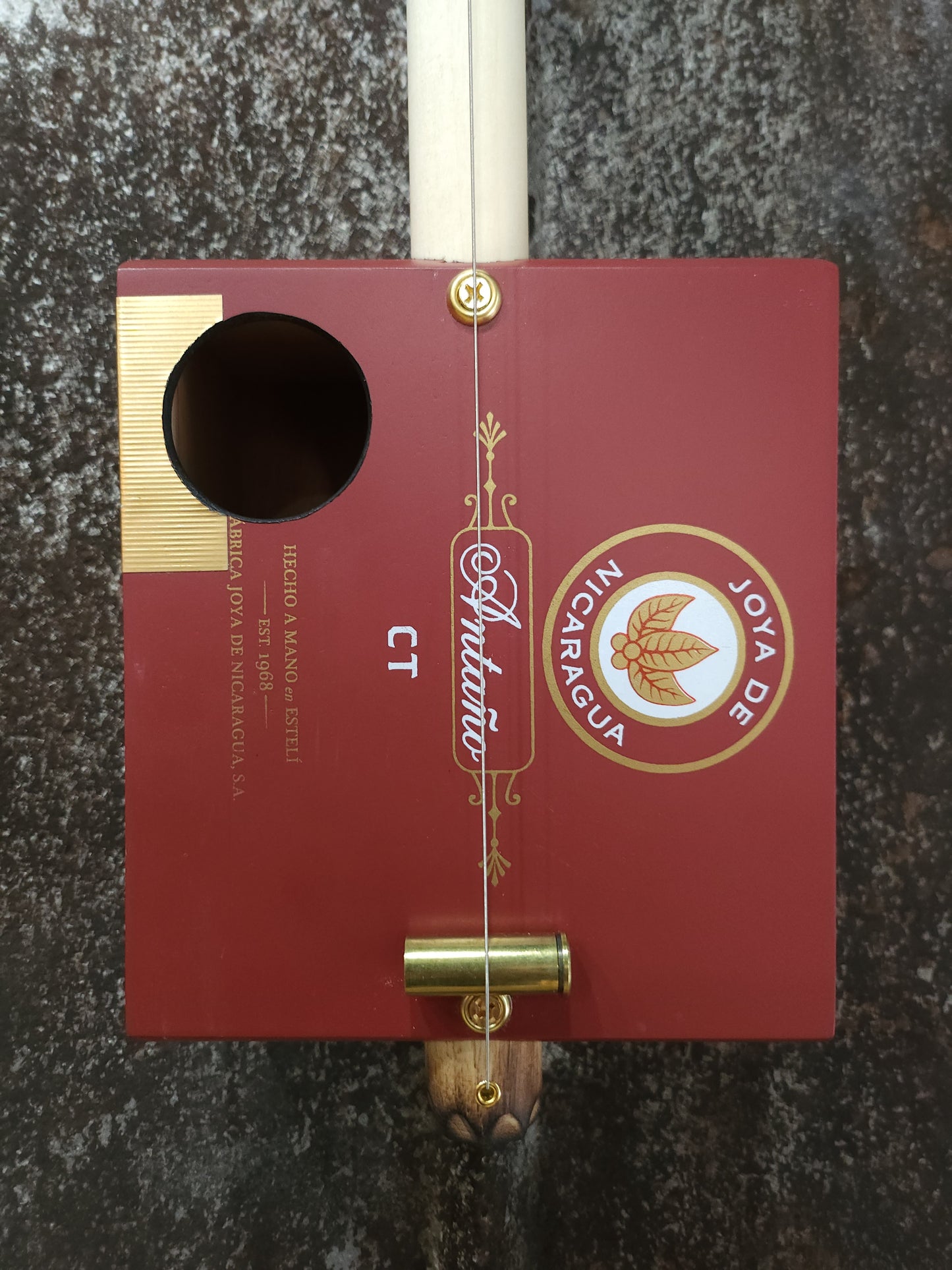 "Little Nibbles" Mini Cigar Box Bullet Banjo