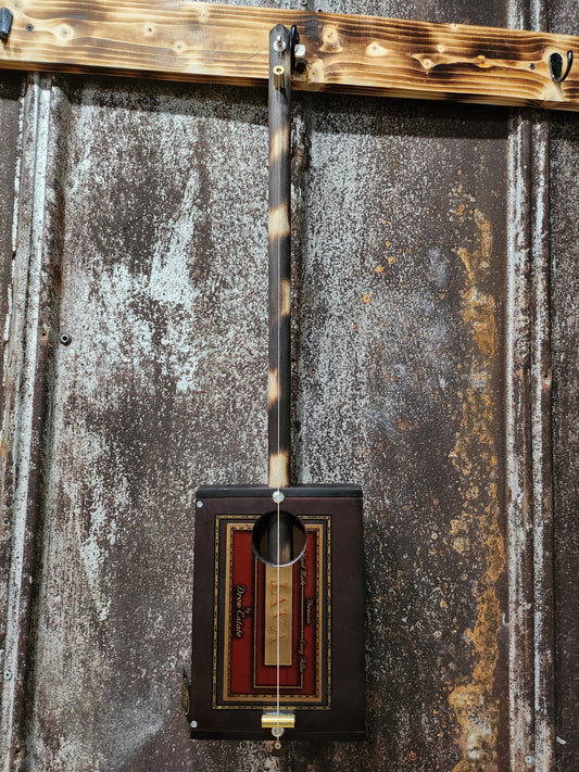 "Velvet Starfield" Regular Cigar Box Bullet Banjo