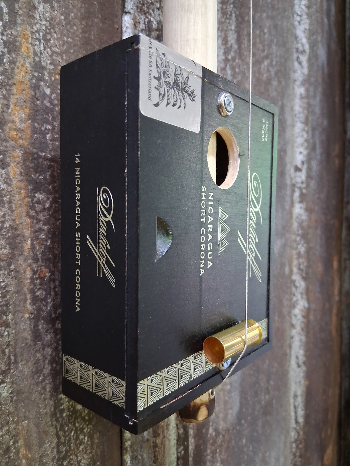 "Lil' Kickbox" Electric Cigar Box Bullet Banjo