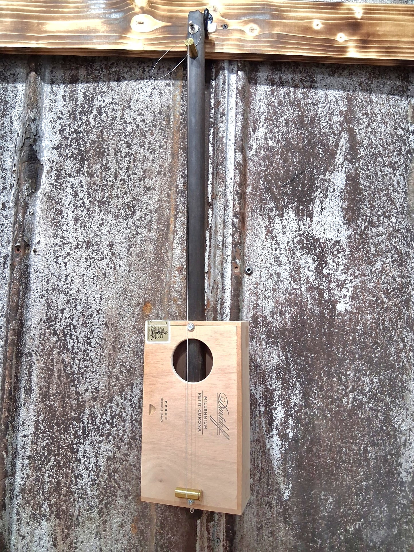 "Lil Bow Diddle" Mini Cigar Box Bullet Banjo