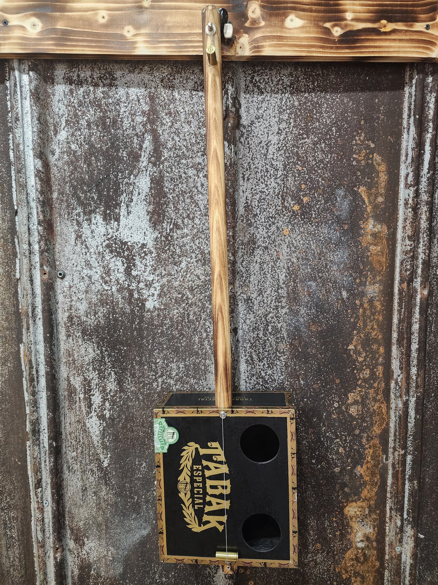 "Musical Maul" Cigar Box Bullet Banjo