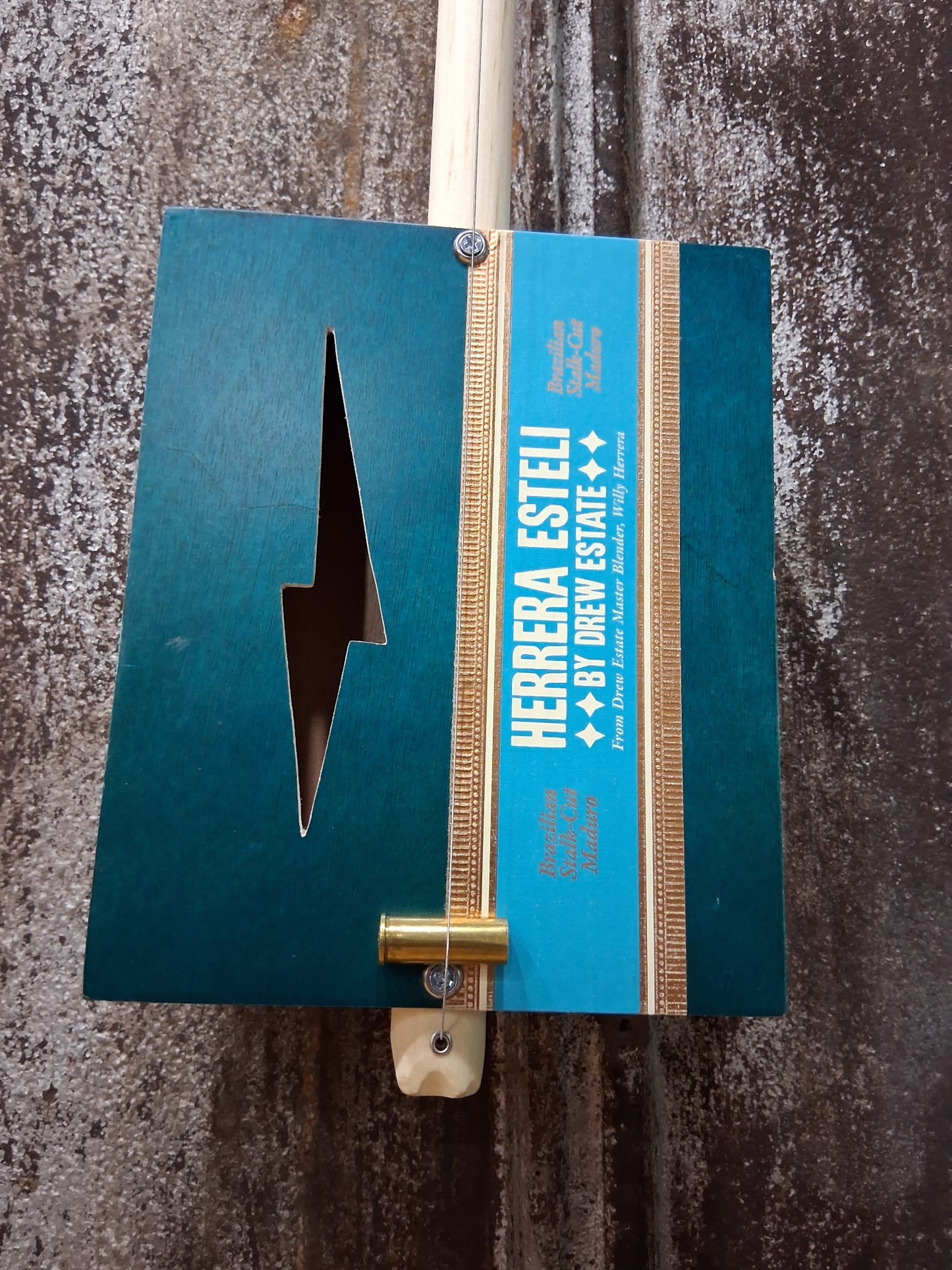 "Given Energy" Premium Cigar Box Bullet Banjo