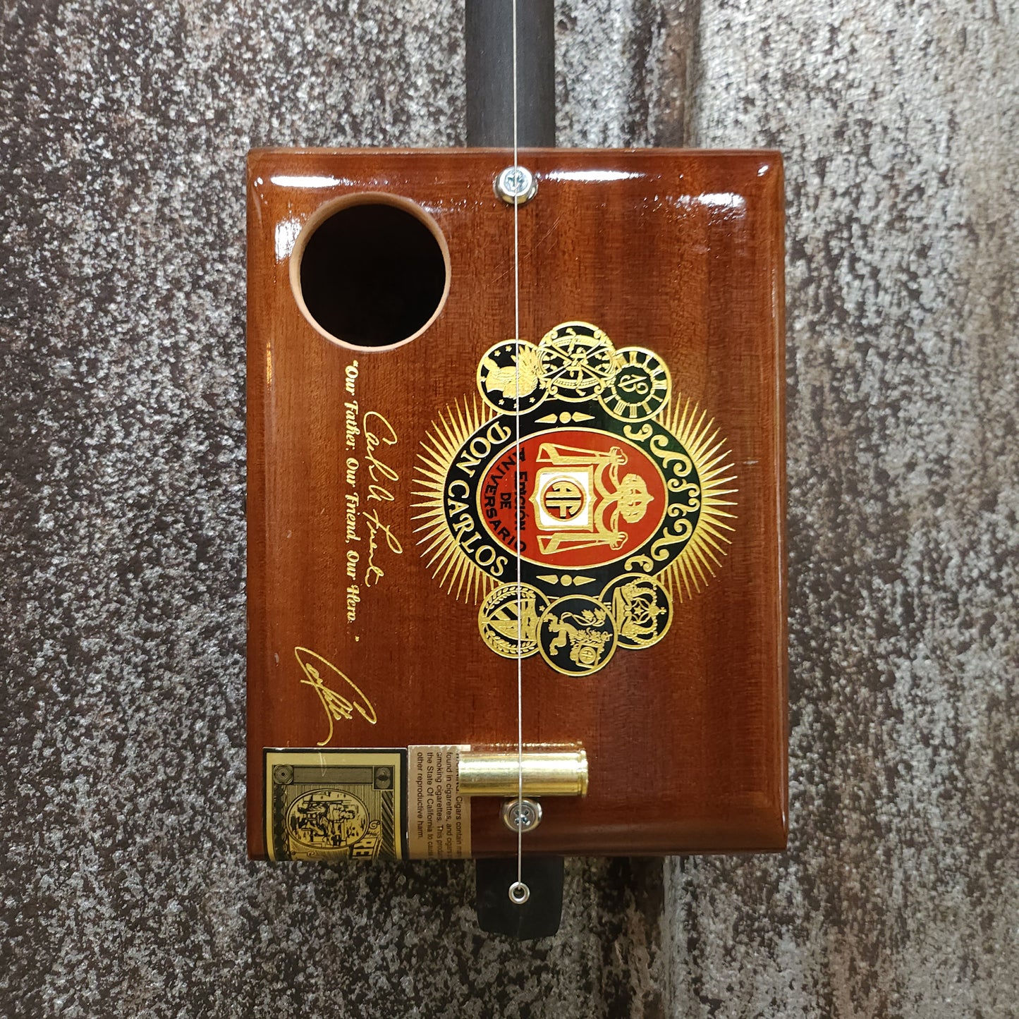 "Poly Starliner" Mini Cigar Box Bullet Banjo