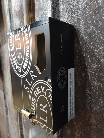 "Crested Diddler" Premium Cigar Box Bullet Banjo