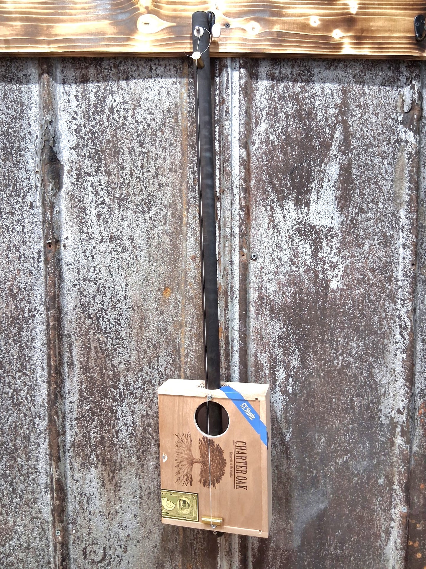 "Campfire Roots" Regular Cigar Box Bullet Banjo