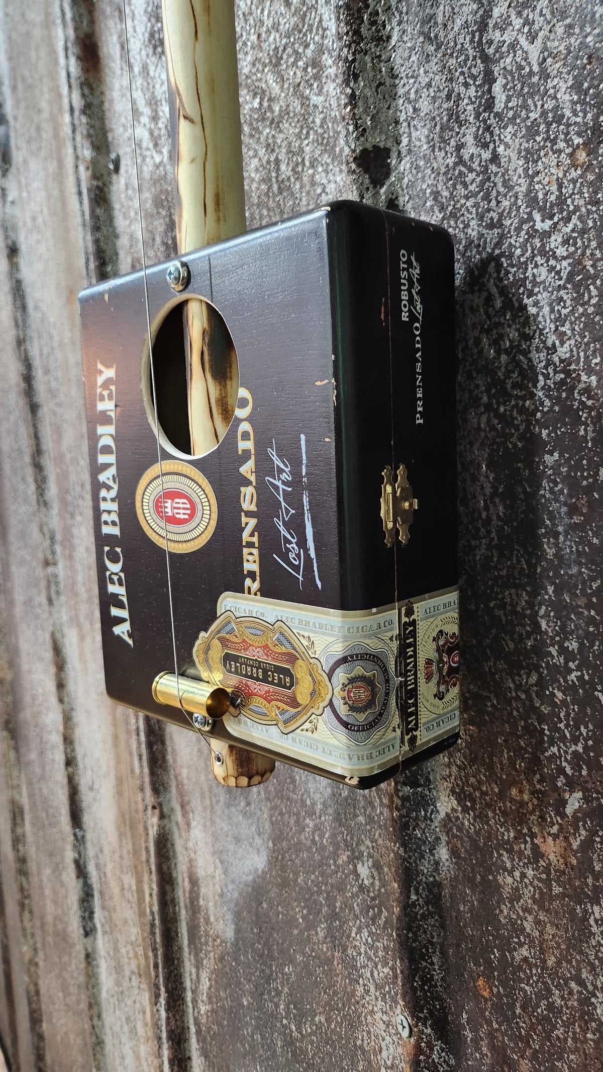 "Forest Talker" Mini Cigar Box Bullet Banjo