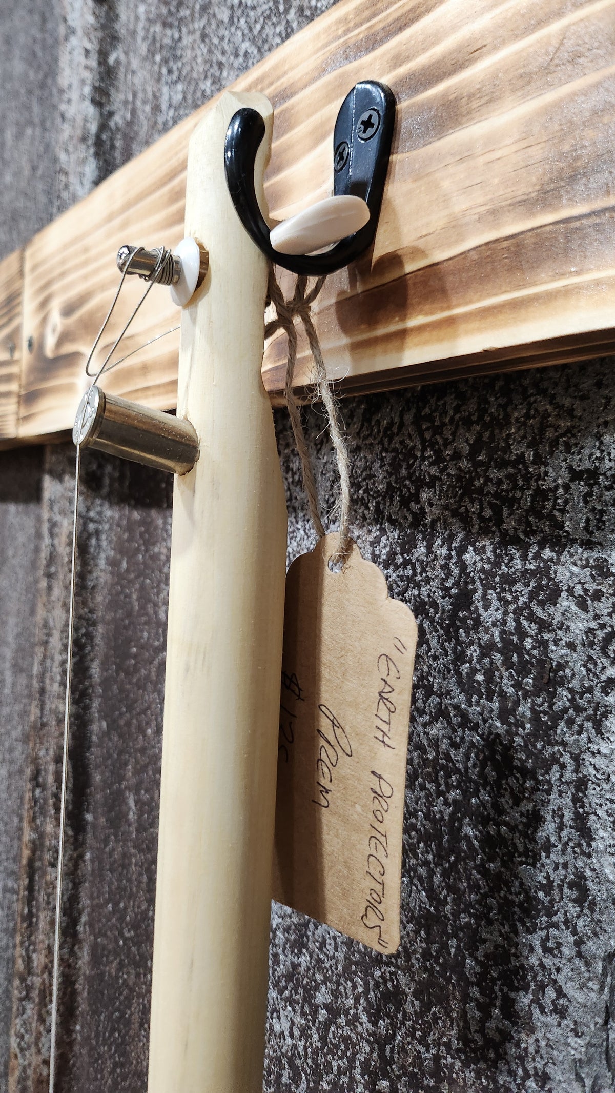 "Earth Protectors" Premium Cigar Box Bullet Banjo