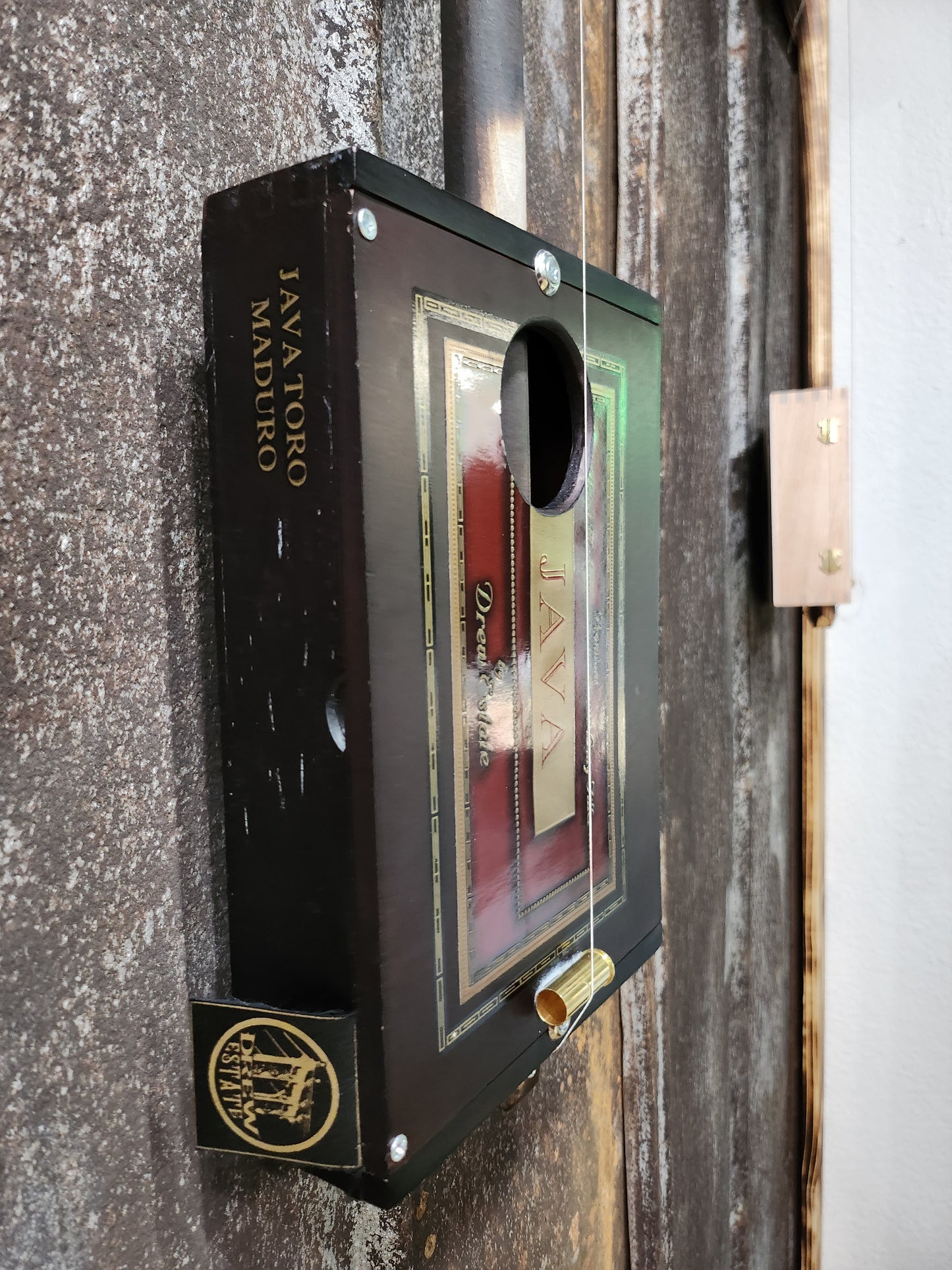 "Velvet Starfield" Regular Cigar Box Bullet Banjo