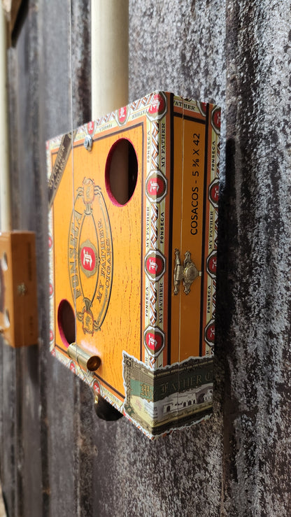 "Cheese Slice" Mini Cigar Box Bullet Banjo
