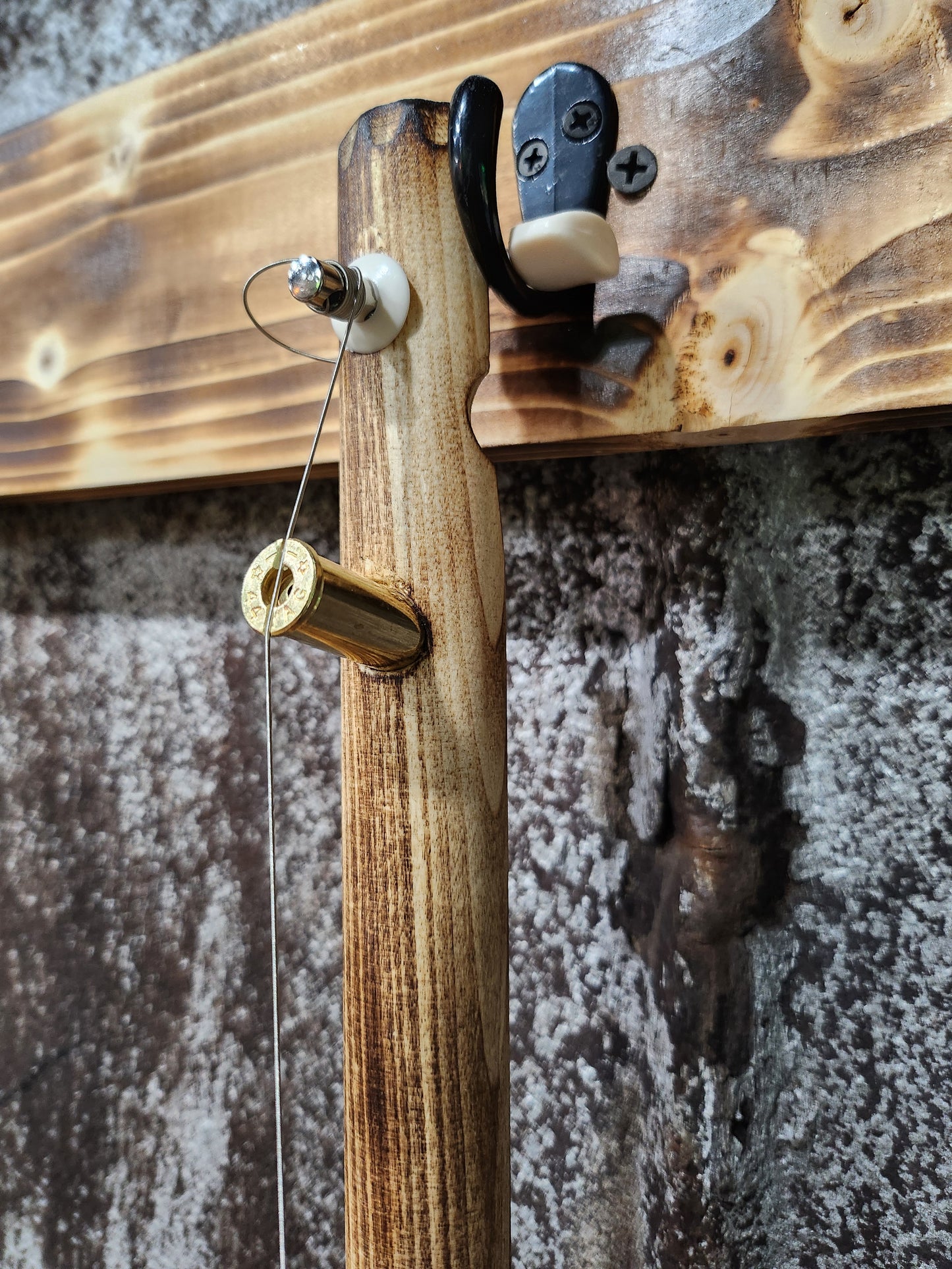 "Deal With The Devil" Mini Cigar Box Bullet Banjo