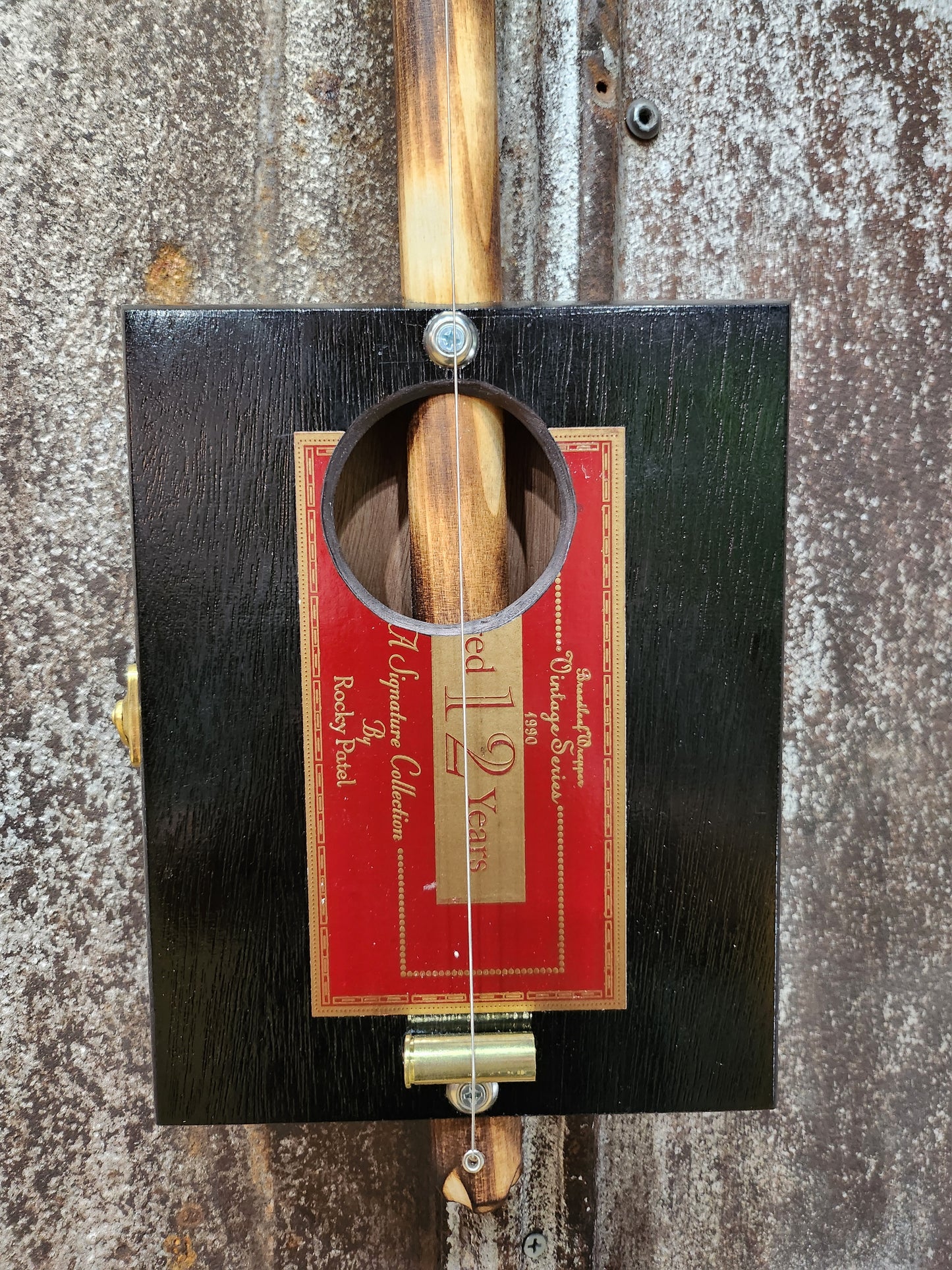 "Fine Wine" Mini Cigar Box Bullet Banjo