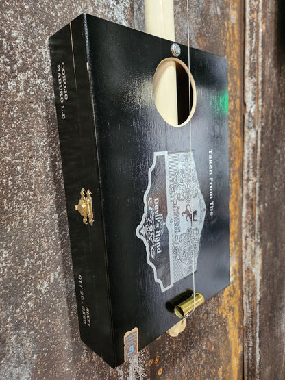 "The Handoff" Regular Cigar Box Bullet Banjo