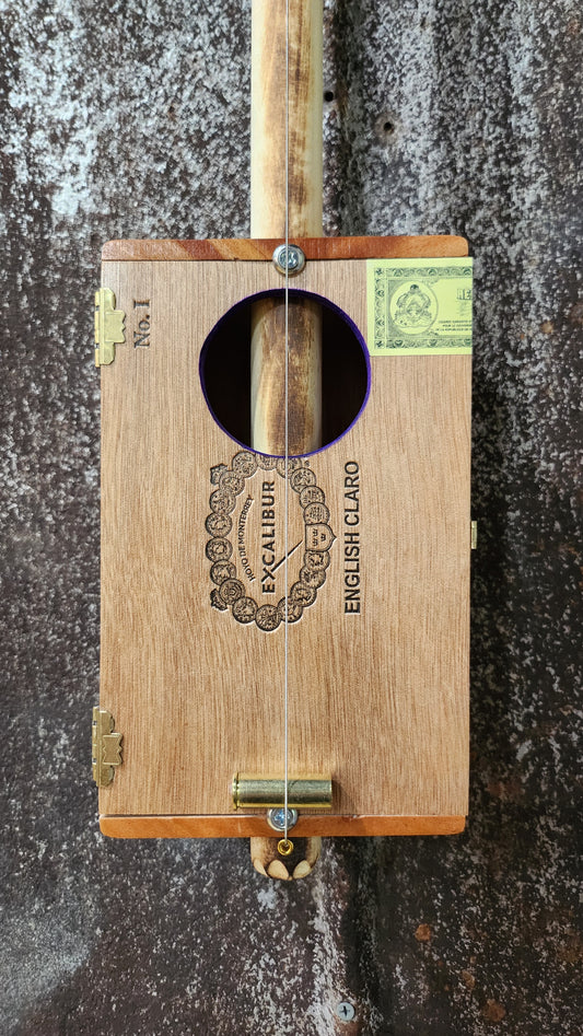 "Tall Box" Mini Cigar Box Bullet Banjo