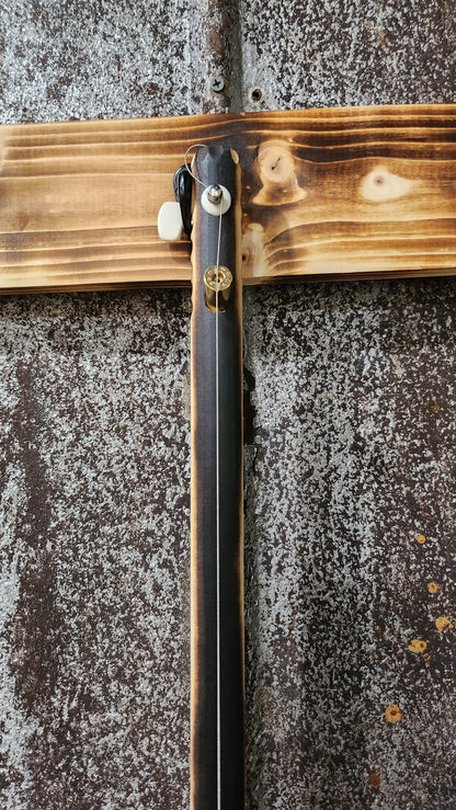 "Red Rocker" Regular Cigar Box Bullet Banjo