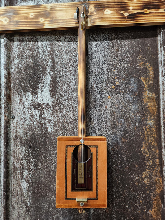 "Oak & Honey" Mini Cigar Box Bullet Banjo