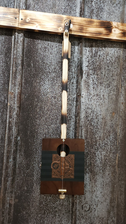 "As Above, So Below" Premier Acoustic Cigar Box Bullet Banjo