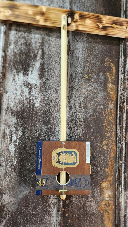 "Big Cat" Premier Acoustic Cigar Box Bullet Banjo