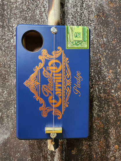 "Gilded Midnight" Premium Cigar Box Bullet Banjo