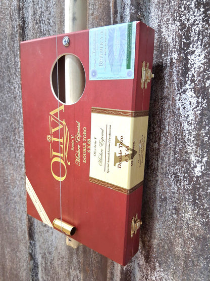 "Fence Post Olly" Regular Cigar Box Bullet Banjo