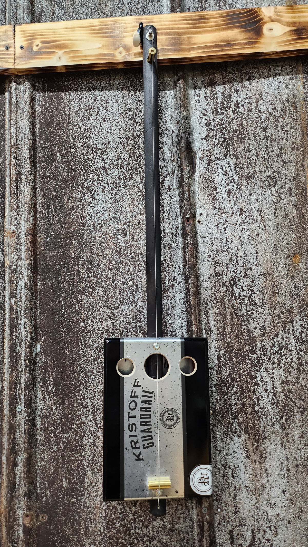 "Leopard Seal" Premier Acoustic Cigar Box Bullet Banjo