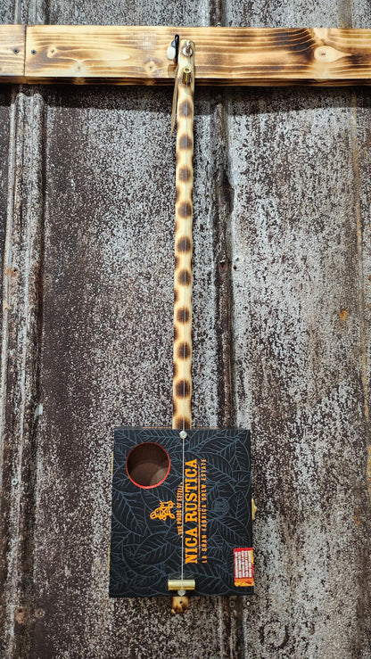 "Sun Leaf" Regular Cigar Box Bullet Banjo