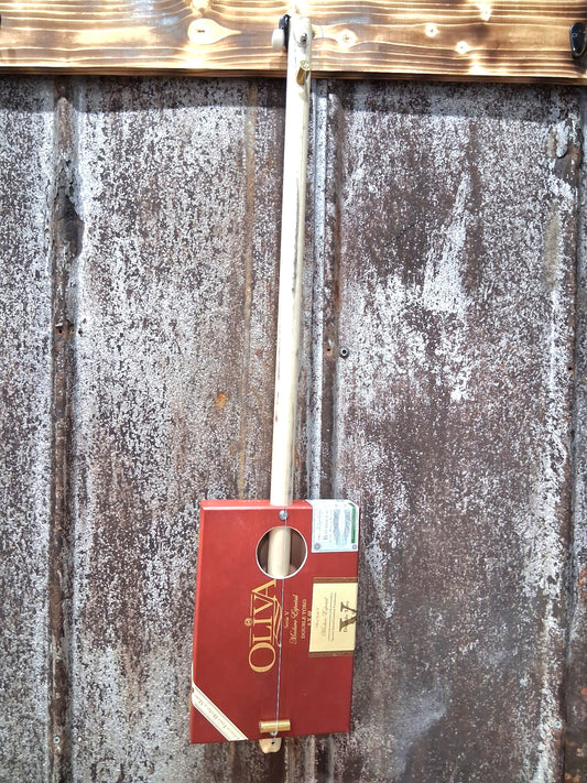 "Fence Post Olly" Regular Cigar Box Bullet Banjo