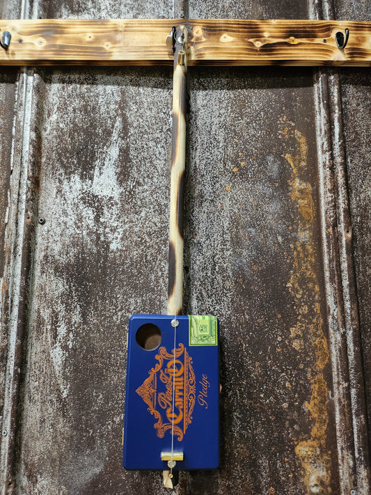"Gilded Midnight" Premium Cigar Box Bullet Banjo