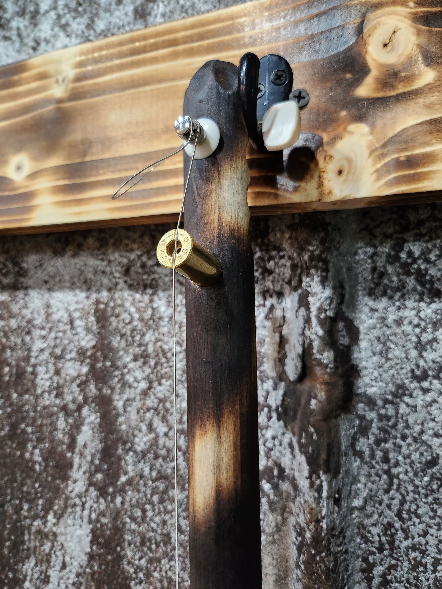 "Velvet Starfield" Regular Cigar Box Bullet Banjo