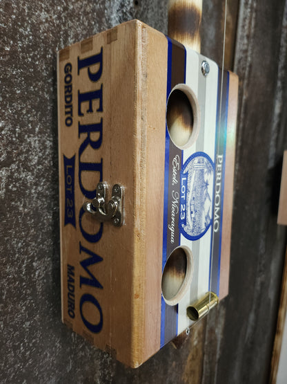 "Bohemian Palm" Mini Cigar Box Bullet Banjo