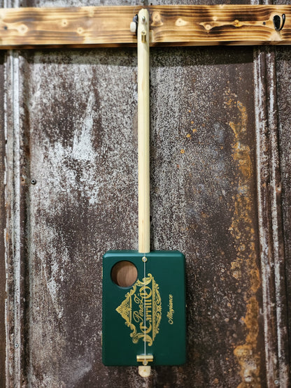 "Green Out" Premium Cigar Box Bullet Banjo