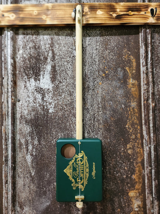 "Green Out" Premium Cigar Box Bullet Banjo