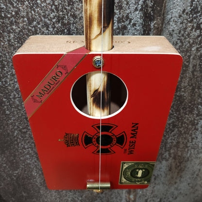 "Enlightened" Mini Cigar Box Bullet Banjo