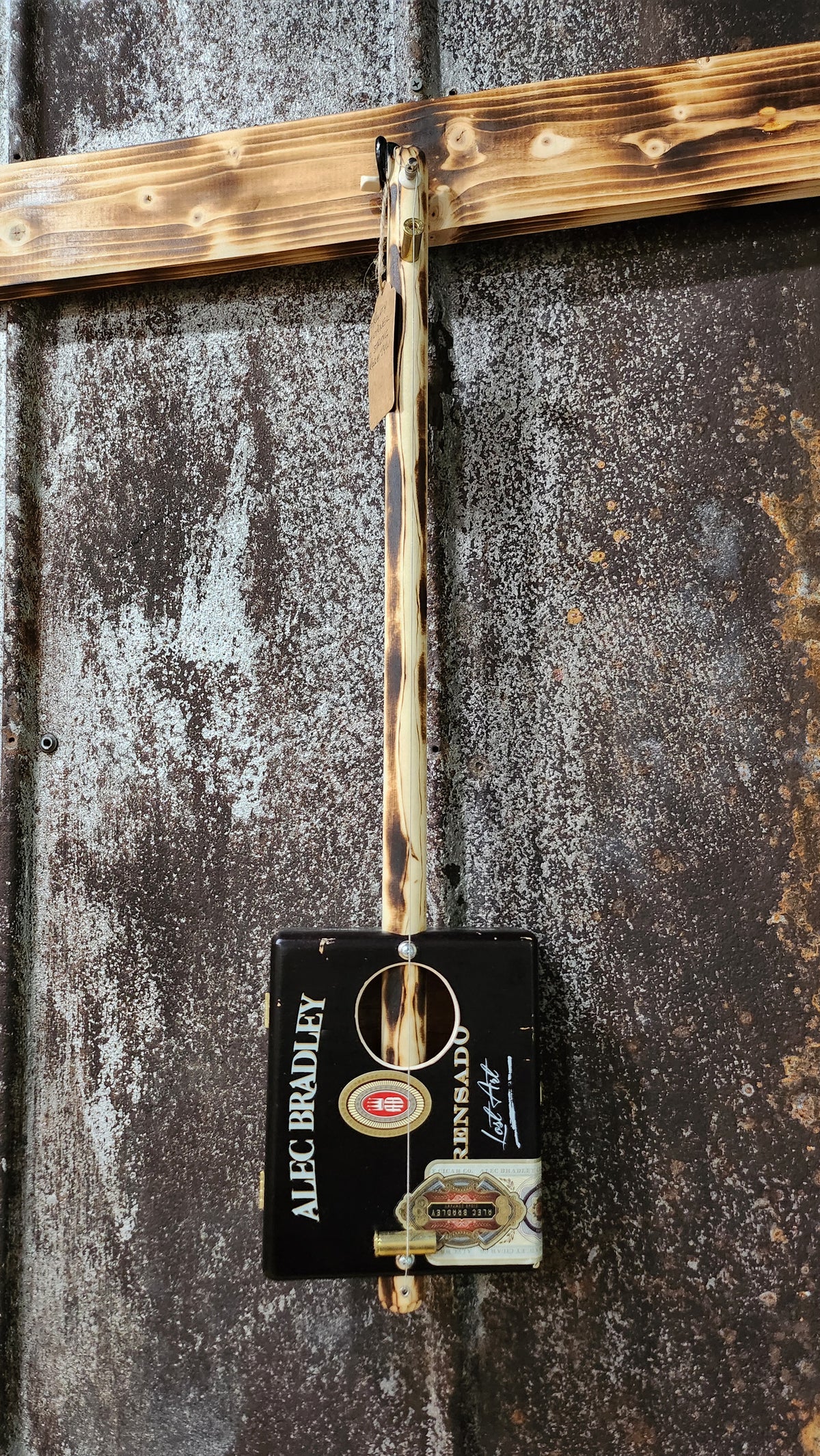 "Forest Talker" Mini Cigar Box Bullet Banjo