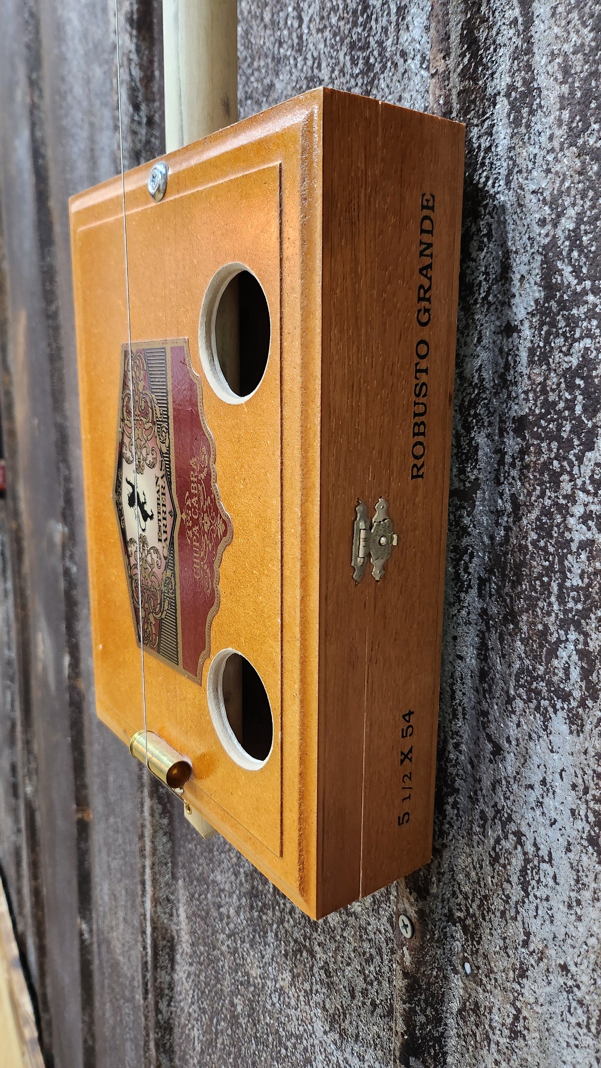 "Mountain Lion" Regular Cigar Box Bullet Banjo