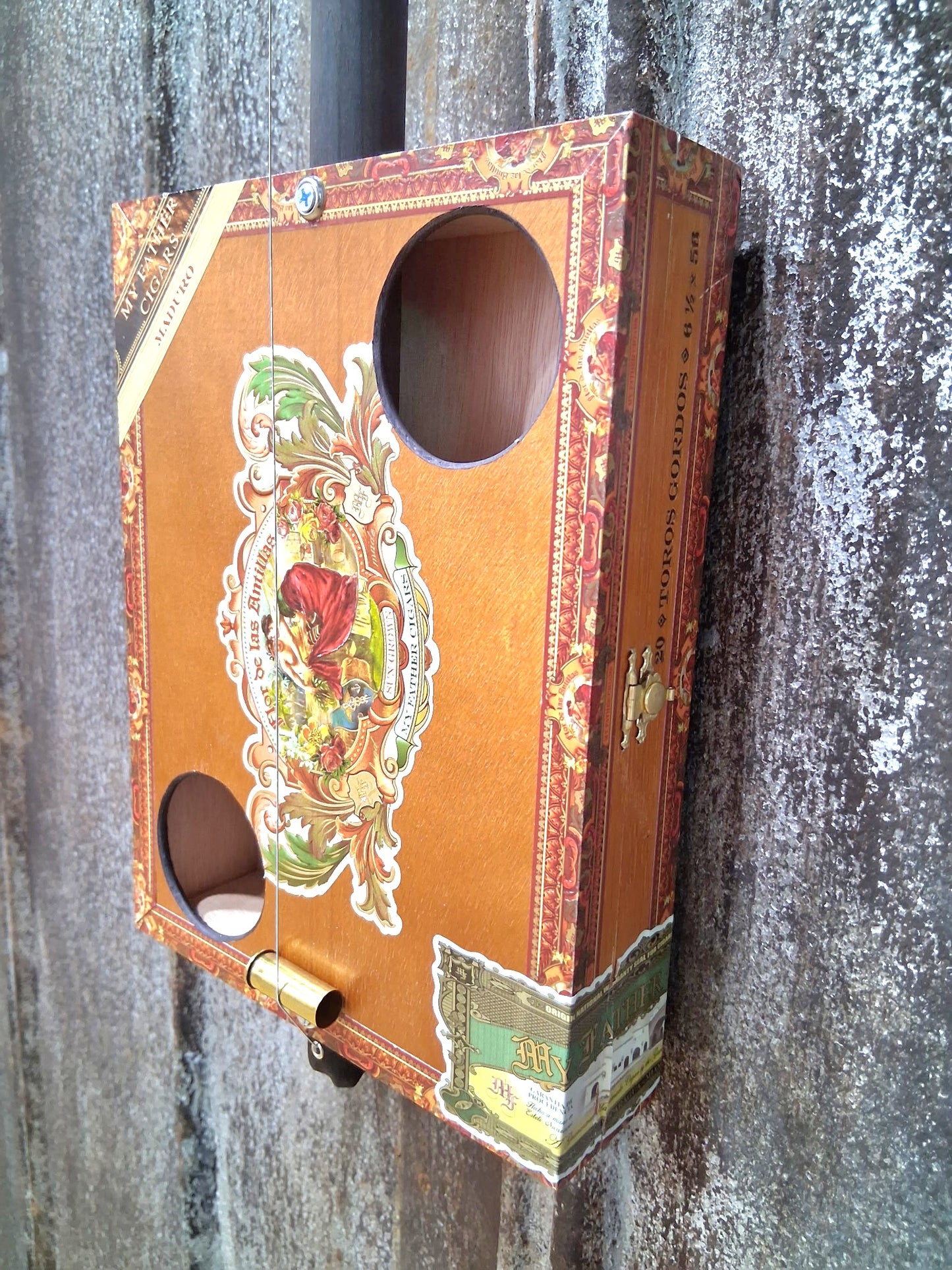 "Lush Lands" Premium Cigar Box Bullet Banjo