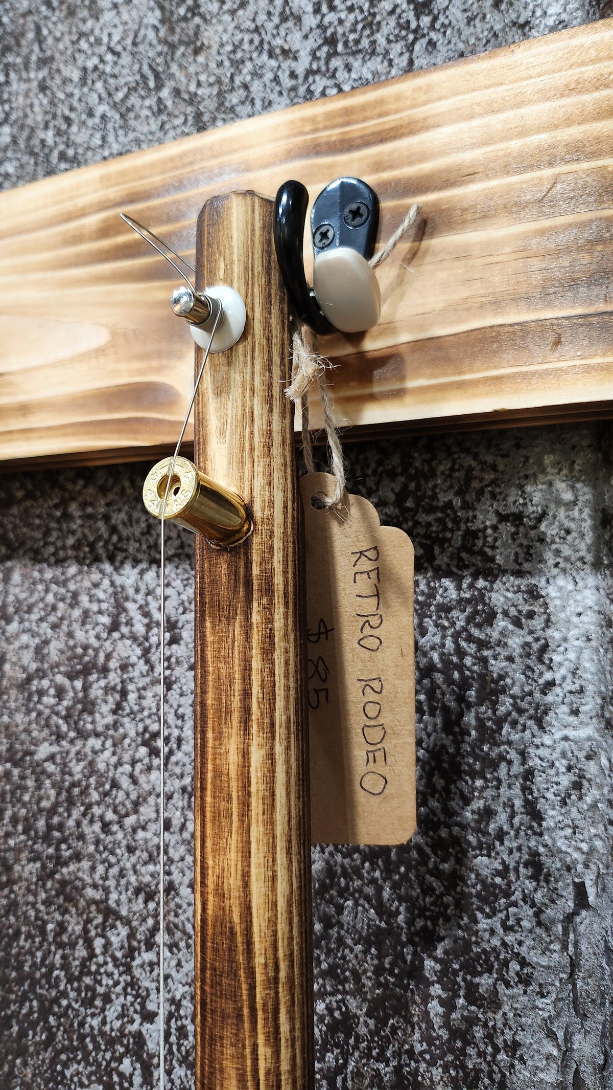 "Retro Rodeo" Mini Acoustic Cigar Box Bullet Banjo